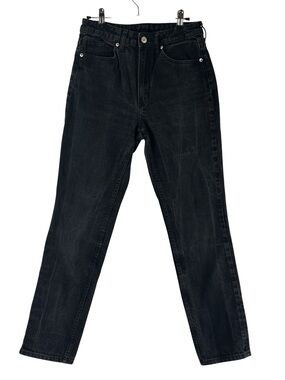 Vintage Black Wash High Waist Straight Leg Jeans Women’s Size 6 Y2K